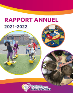 Page couverture du rapport annuel 2021-22