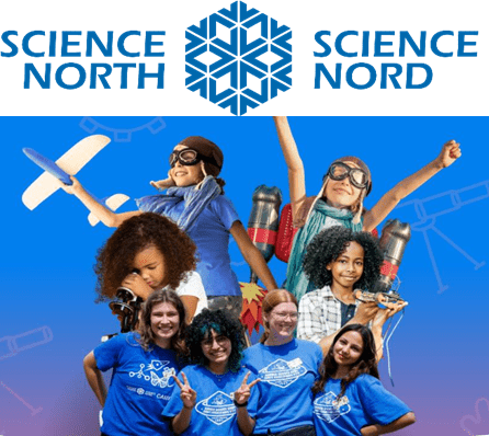 photo de groupe jeunes campeurs et éducateurs de science nord